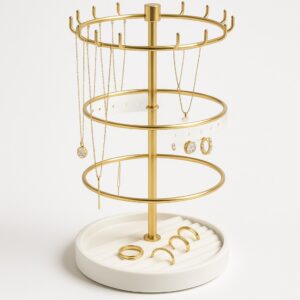 מארגן תכשיטים מסתובב 360° — סוף לסלסילה